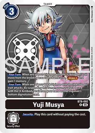 Yuji Musya (Reprint) (BT8-092) - Advanced Booster Digimon Generation Foil