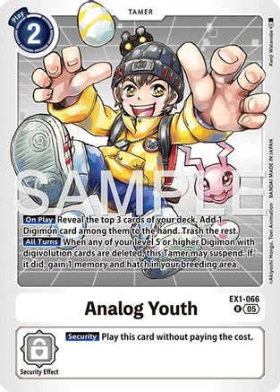 Analog Youth (Reprint) (EX1-066) - Advanced Booster Digimon Generation Foil