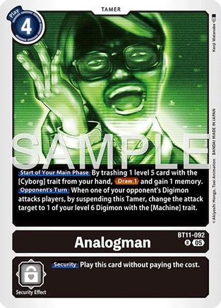 Analogman (Reprint) (BT11-092) - Advanced Booster Digimon Generation Foil