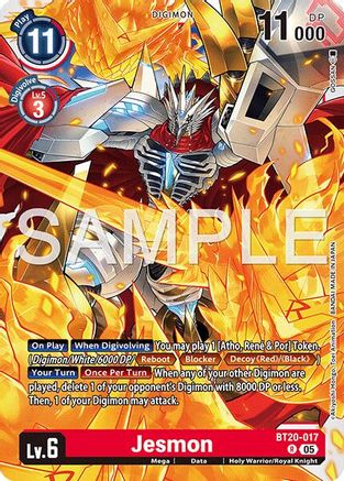 Jesmon (Reprint) (BT20-017) - Advanced Booster Digimon Generation Foil