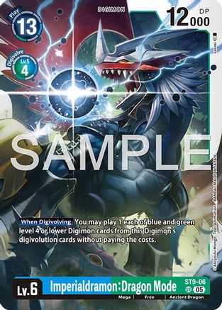 Imperialdramon: Dragon Mode - ST9-06 (Reprint) (ST9-06) - Advanced Booster Digimon Generation Foil