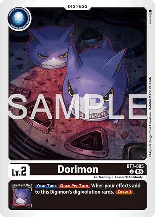 Dorimon (Reprint) (BT7-005) - Advanced Booster Digimon Generation Foil