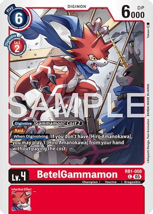 BetelGammamon - RB1-008 (Reprint) (RB1-008) - Advanced Booster Digimon Generation Foil