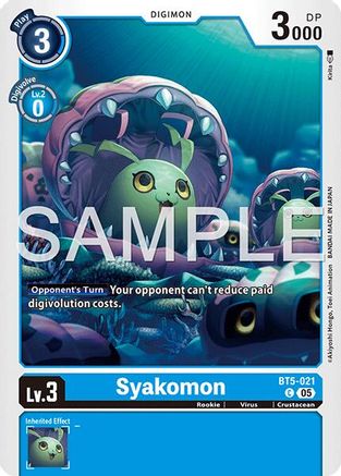 Syakomon (Reprint) (BT5-021) - Advanced Booster Digimon Generation Foil