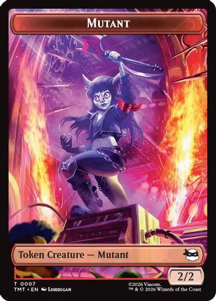 Mutant // Mutagen Double-Sided Token (TMT-7 // 9) - Teenage Mutant Ninja Turtles Foil
