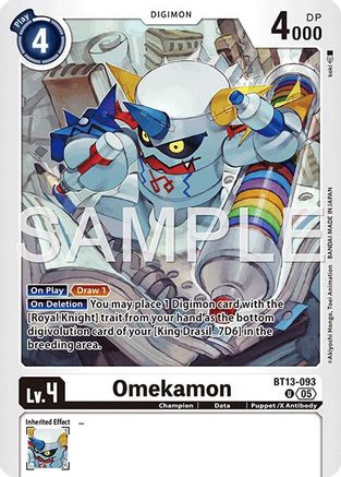 Omekamon - BT13-093 (Reprint) (BT13-093) - Advanced Booster Digimon Generation Foil