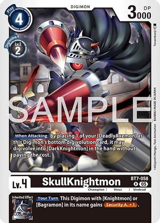 SkullKnightmon (Reprint) (BT7-058) - Advanced Booster Digimon Generation Foil