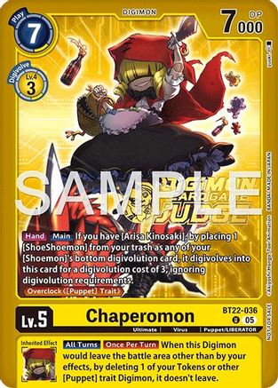 Chaperomon (Judge Pack 9) (BT22-036) - Cyber Eden Foil
