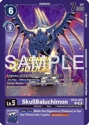 SkullBaluchimon (Judge Pack 9) (BT24-075) - Time Stranger Foil