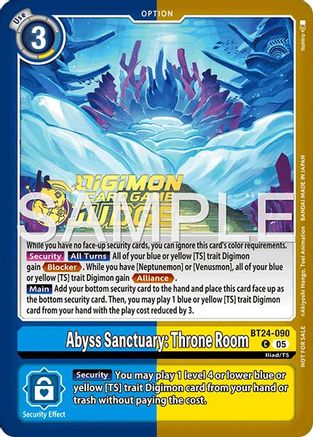 Abyss Sanctuary: Throne Room (Judge Pack 9) (BT24-090) - Time Stranger Foil