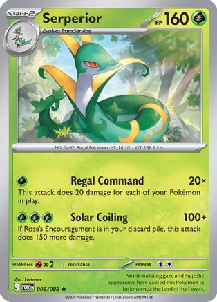 Serperior 006  - Holofoil ME03 Perfect Order - Rare