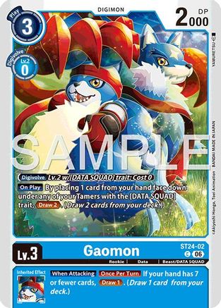 Gaomon (ST24-02) - Starter Deck 24: Data Squad