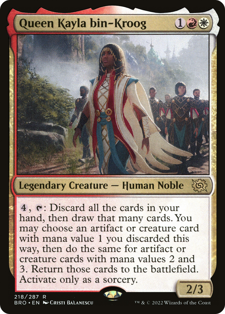 Queen Kayla bin-Kroog (BRO-218) - The Brothers' War Foil