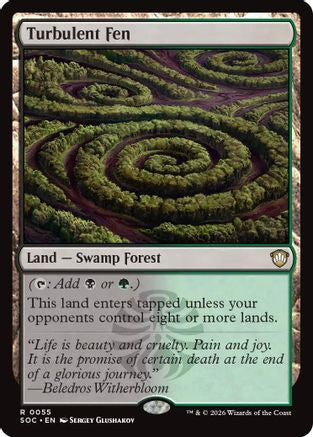 Turbulent Fen (SOC-055) - Commander: Secrets of Strixhaven