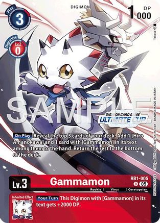 Gammamon - RB1-005 (Ultimate Cup 26-27 Season 1 Top 16) (RB1-005) - Resurgence Booster Foil