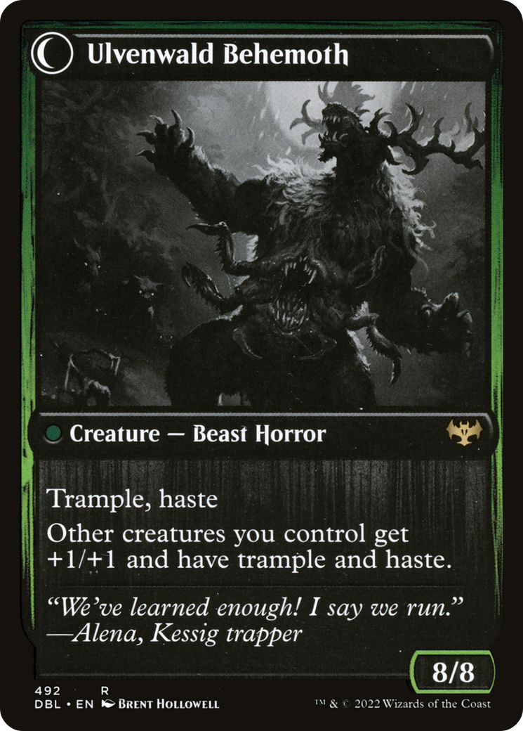 Ulvenwald Oddity (DBL-492) - Innistrad: Double Feature: (Double Faced Transform) Foil