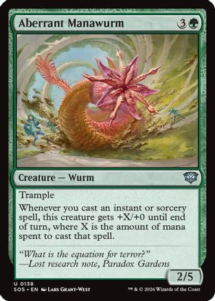 Aberrant Manawurm (SOS-138) - Secrets of Strixhaven Foil