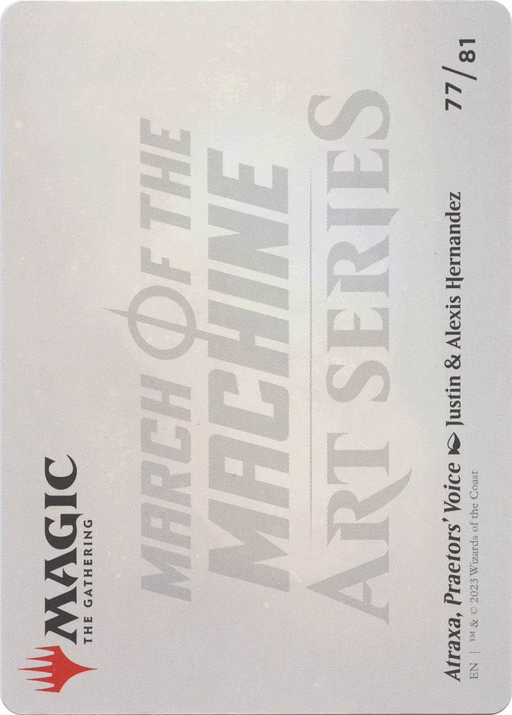 Atraxa, Praetors' Voice // Atraxa, Praetors' Voice (AMOM-077) - March of the Machine Art Series (Borderless) Foil