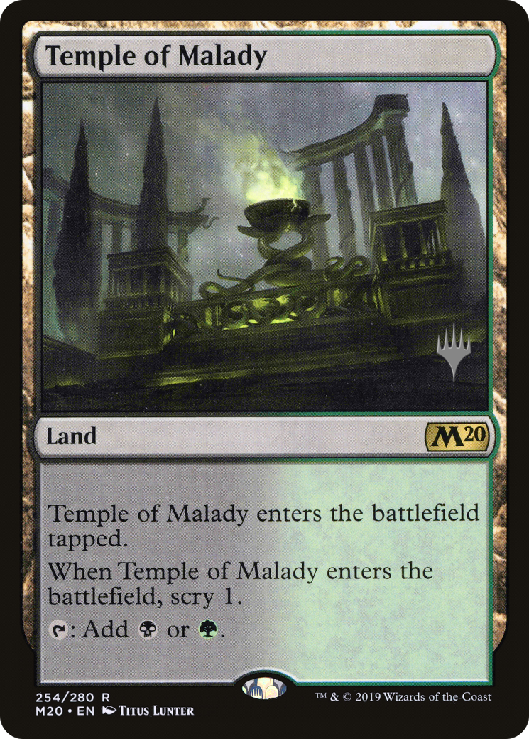 Temple of Malady (PPM20-254) - Core Set 2020 Promos Foil
