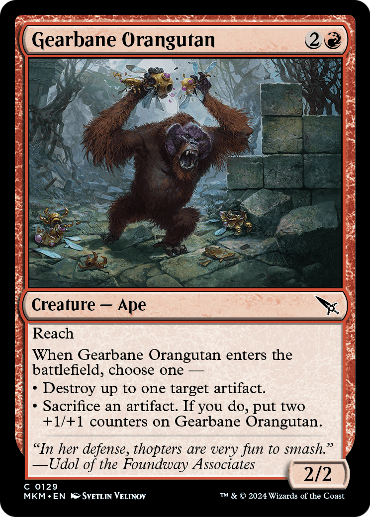 Gearbane Orangutan (MKM-129) - Murders at Karlov Manor