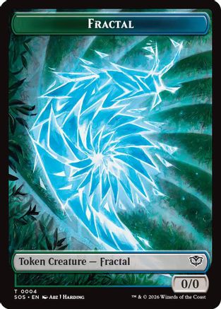 Fractal (0004) // Inkling (006) Double-Sided Token (SOS-4 // 6) - Secrets of Strixhaven Foil