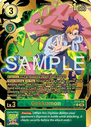 Gekkomon (Rare Pull) (ST23-06) - Starter Deck 23: Beatbreak Foil