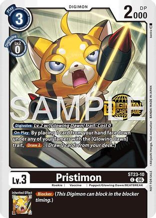 Pristimon (Welcome Tamers Pack Vol.2) (ST23-10) - Starter Deck 23: Beatbreak Release Event Cards Foil