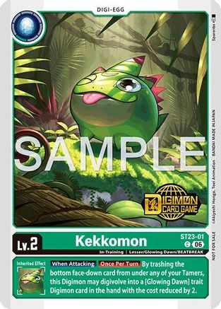 Kekkomon (Welcome Tamers Pack Vol.2) (ST23-01) - Starter Deck 23: Beatbreak Release Event Cards Foil
