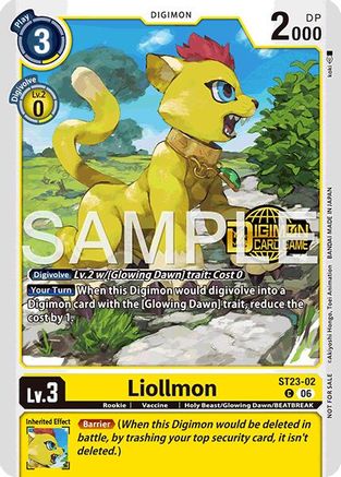 Liollmon (Welcome Tamers Pack Vol.2) (ST23-02) - Starter Deck 23: Beatbreak Release Event Cards Foil