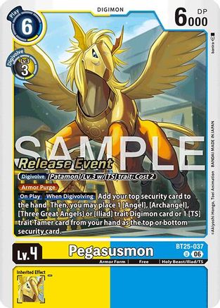 Pegasusmon (BT25-037) - Dual Revolution Release Event Cards Foil