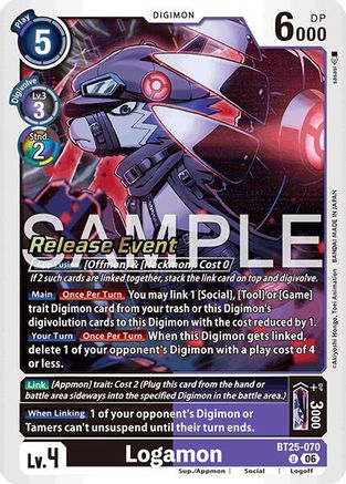 Logamon (BT25-070) - Dual Revolution Release Event Cards Foil