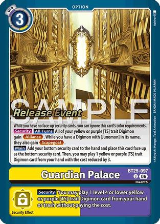 Guardian Palace (BT25-097) - Dual Revolution Release Event Cards Foil