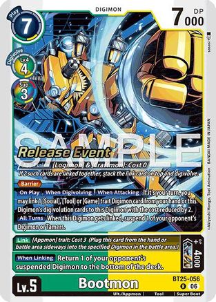 Bootmon (BT25-056) - Dual Revolution Release Event Cards Foil