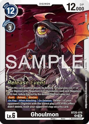 Ghoulmon (BT25-076) - Dual Revolution Release Event Cards Foil