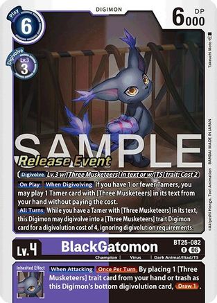BlackGatomon (BT25-082) - Dual Revolution Release Event Cards Foil