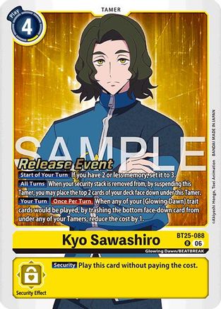 Kyo Sawashiro (BT25-088) - Dual Revolution Release Event Cards Foil
