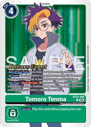 Tomoro Tenma (BT25-090) - Dual Revolution Release Event Cards Foil