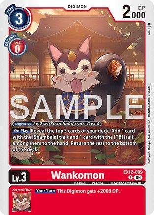 Wankomon (EX12-009) - Digital World Shambala Foil