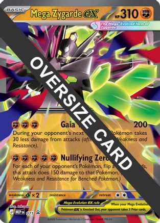 Mega Zygarde ex 071  - Holofoil Jumbo Cards - Promo