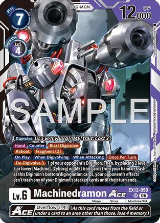 Machinedramon ACE (EX12-059) - Digital World Shambala Foil