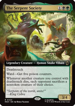 The Serpent Society (Extended Art) (MSH-424) - Marvel Super Heroes