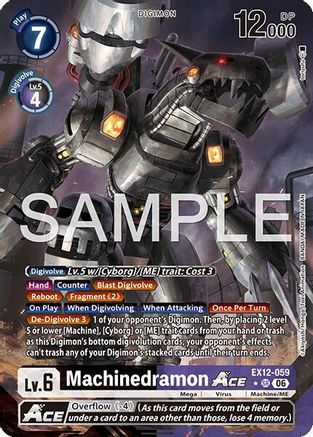 Machinedramon ACE (Alternate Art) (EX12-059) - Digital World Shambala Foil