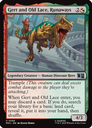 Gert and Old Lace, Runaways (MSC-568) - Commander: Marvel Super Heroes Foil