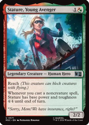 Stature, Young Avenger (MSC-571) - Commander: Marvel Super Heroes Foil