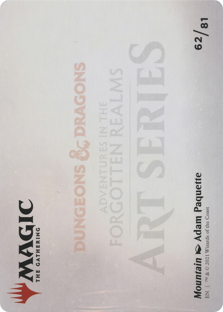 Mountain // Mountain (AAFR-062) - Adventures in the Forgotten Realms Art Series (Borderless) Foil