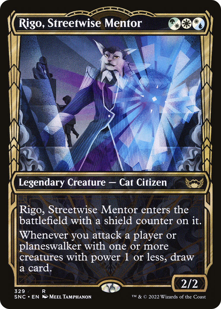 Rigo, Streetwise Mentor (Showcase) (SNC-329) - Streets of New Capenna: (Showcase)