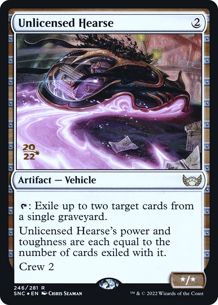 Unlicensed Hearse (PRE-246) - Streets of New Capenna Promos Foil