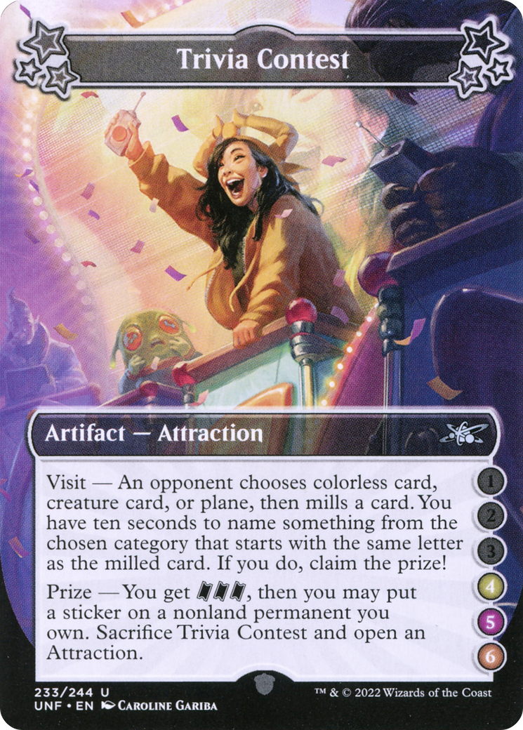 Trivia Contest (4-5-6) (UNF-233) - Unfinity Foil