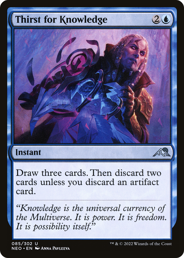 Thirst for Knowledge (NEO-085) - Kamigawa: Neon Dynasty