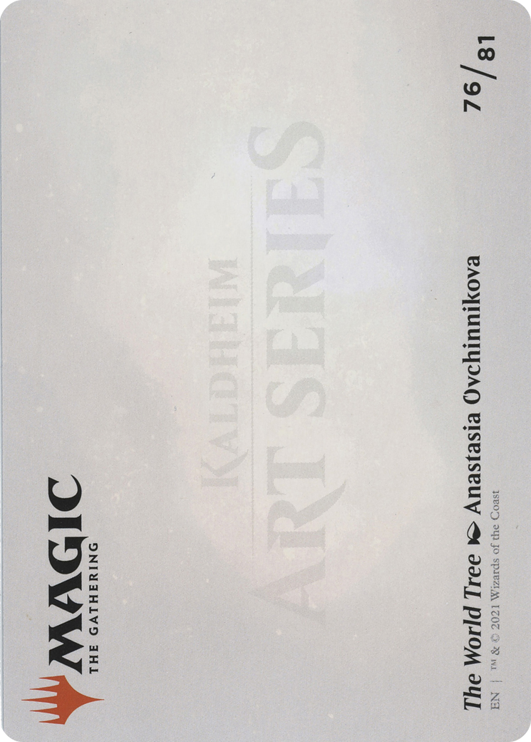 The World Tree // The World Tree (ASKHM-076) - Art Series: Kaldheim (Borderless) Foil